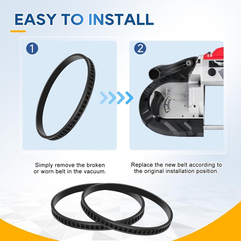 Replacement Rubber Belt Compatible with Milwau kee Band Saw 2729-20