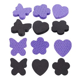 NAFJYR Nafjyr 1200 Pcs Lint Free Nail Wipes, Cotton Pads for Nails Gel Polish Remover (Purple and Black)