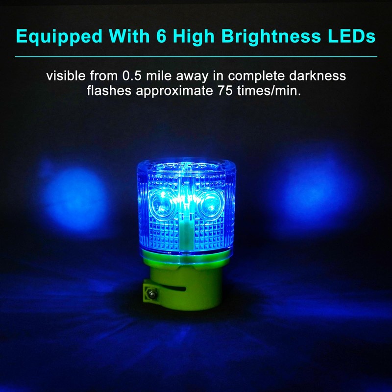 Aolyty Solar Strobe Warning Light 360 Degree Super Bright IP54