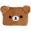 San-X PB72204 Rilakkuma Plush Pass Case, Chirooki Bear H4.3 x