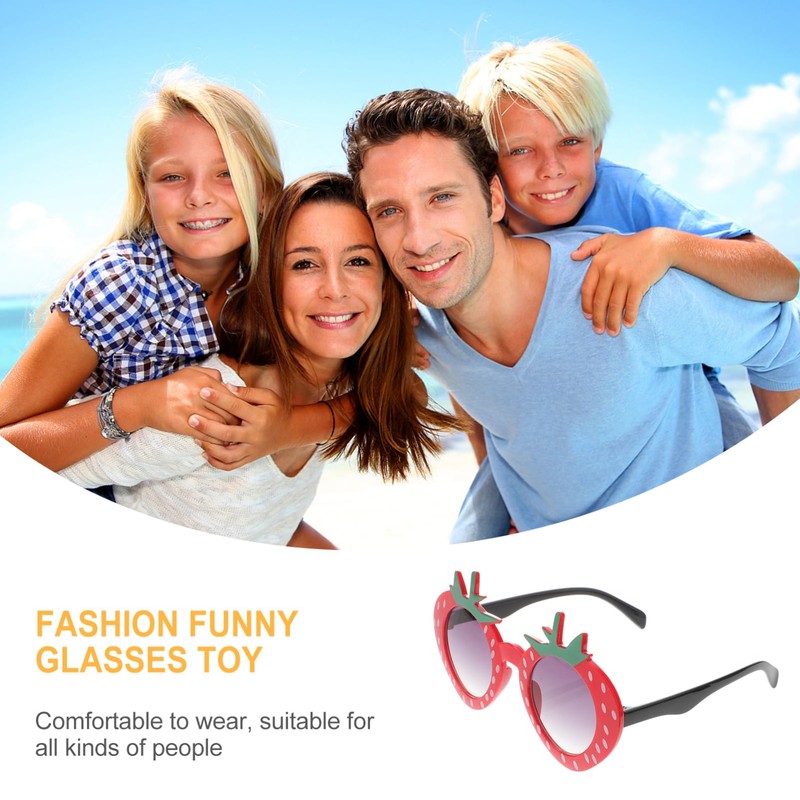 NOLITOY Strawberry Sunglasses Novelty Sunglasses for Tropical Party Decoration, Prom