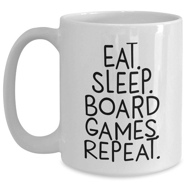 Eat. Sleep. Board Games. Repeat. - Christmas Unique Gifts from