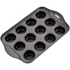 Tosnail 2 Pack 12 Cavity Mini Cheesecake Pan with Removable