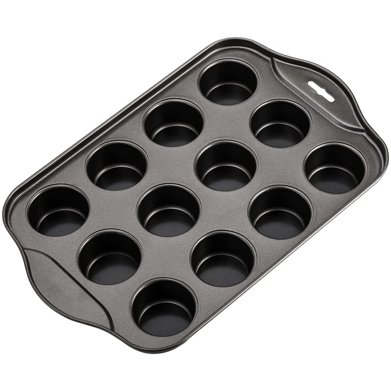 Tosnail 2 Pack 12 Cavity Mini Cheesecake Pan with Removable