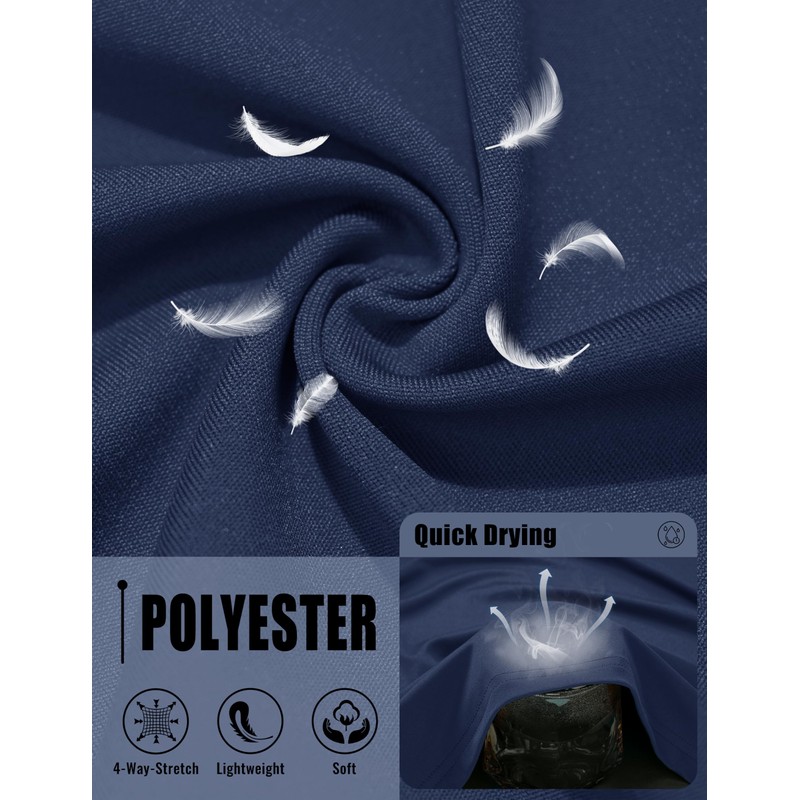 MAGCOMSEN Mens UPF 50+ Sun Protection Shirts Quick Dry Long