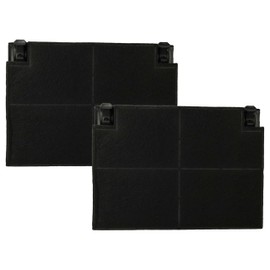vhbw 2 x activated carbon filters compatible with Zanussi 94249213000, 94900004000, 94249212800, 94249212900 cooker hood - 19.5 x 13.9 x 2.2 cm