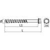 AERZETIX - C57351 - Set of 10 concrete screws with