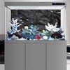 AWERT 72x24 inches Stone Aquarium Background Black Rock Fish Tank