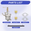 Carburetor for Powermate PWLE0799 PWLE0799F2N 79CC 9" 3.5 FT-LBS Gas