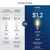 FLSNT 60W Equivalent LED Chandelier Light Bulbs, Dimmable LED B11
