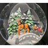 Christmas Snow Globe with Music, Nostalgic Carriage Ride Over Bridge,