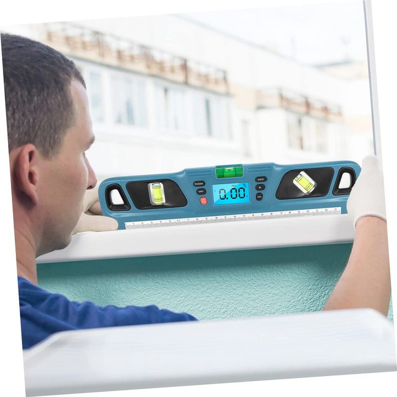 Outanaya Level Ruler Bubble Backlit Measuring Tool for Home Diy