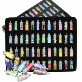 48 types of nail glitter nail slime resin topping glitter (WBD0FB9) / 네일글리터 48종 네일 슬라임 레진 토핑 글리터 (WBD0FB9)
