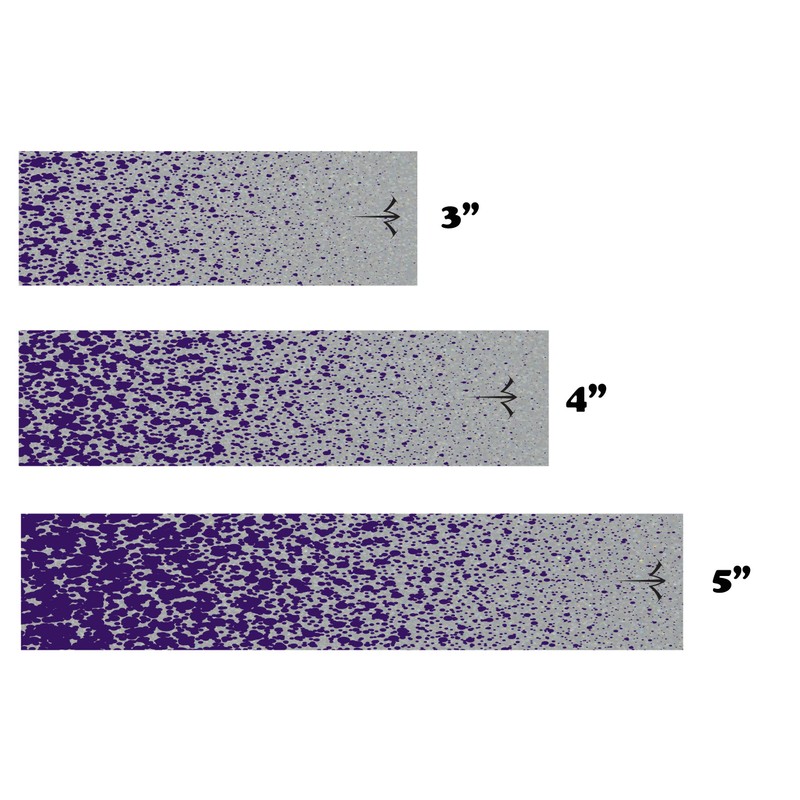 White Water Archery Purple Spray Paint Spatter Reflective Arrow Wraps
