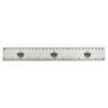 'English Crown' 30cm (12 Inch) White Plastic Ruler (RL00089574)