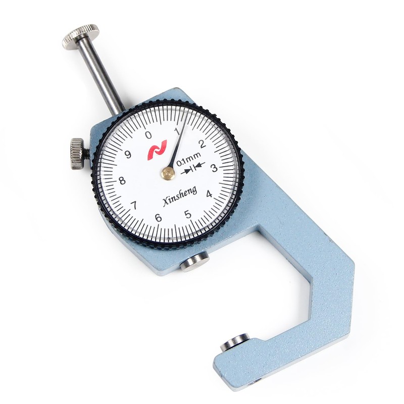 Utoolmart Dial Thickness Gauge, Flat Head Thickness, 0-20mm Tester Dial