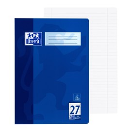 Oxford school exercise book, blue