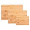 MasterChef Bamboo Cutting Boards for Kitchen, Wooden Cutting Board Set