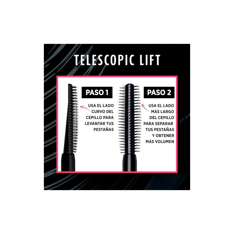 L'Oreal Paris Mascara de pestañas Telescopic Lift A Prueba de