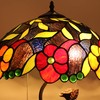 Chloe Lighting MARIEBELLE Tiffany-Style Floral Stained Glass Table Lamp 16"