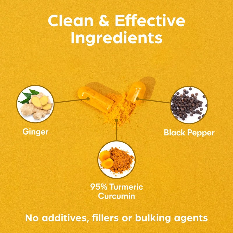 Purolabs Turmeric and Black Pepper Capsules (High Strength) - 95%