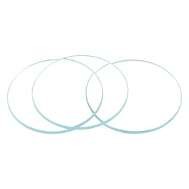 sourcing map 6-Pack Watch Crystal Lens Glass 26.5mm Dia. Round Flat Mineral Replacement Parts for Watchmaker Repair