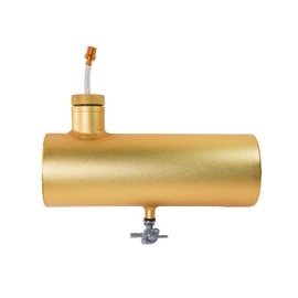 JMCHstore Aluminum Mini bike Gas Fuel Tank Cylinder 4x11'' for Coleman Baja Montser Mega moto Predator Hemi non 212 Engine, Massimo Axis RealTree Motovox Mototec Dirt Gas Bike, Go Kart Parts (Gold)