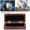 Solid Wood Mouthpiece Case Box Portable Storage for Sax Musical
