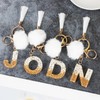 MWOOT Keyring Letter Pompom Tassels, d
