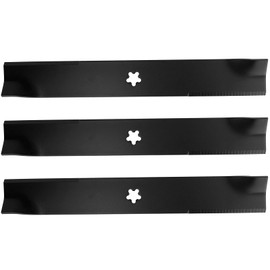 OCPTY Mower Blades 52'' Deck Mower Blades for Husqvarna for Dixon 539112079 10782 10881 510417801 539117911 539117973, for Husqvarna for MZT 52 EZ 5224 EZ 4220 EZ 5221 EZ Mower Blades, 3Pack