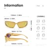 kimorn Y2K Wrap Around Polarized Sunglasses Womens men Swift Oval