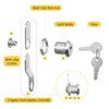 Cabinet Cam Lock Set, 5 Pack Keyed Alike 5/8 Inch