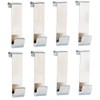 infactory Universal Stainless Steel Door Hooks Set of 8