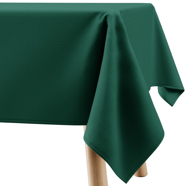 Filumi Tablecloth 130 x 180 cm Dark Green Washable for