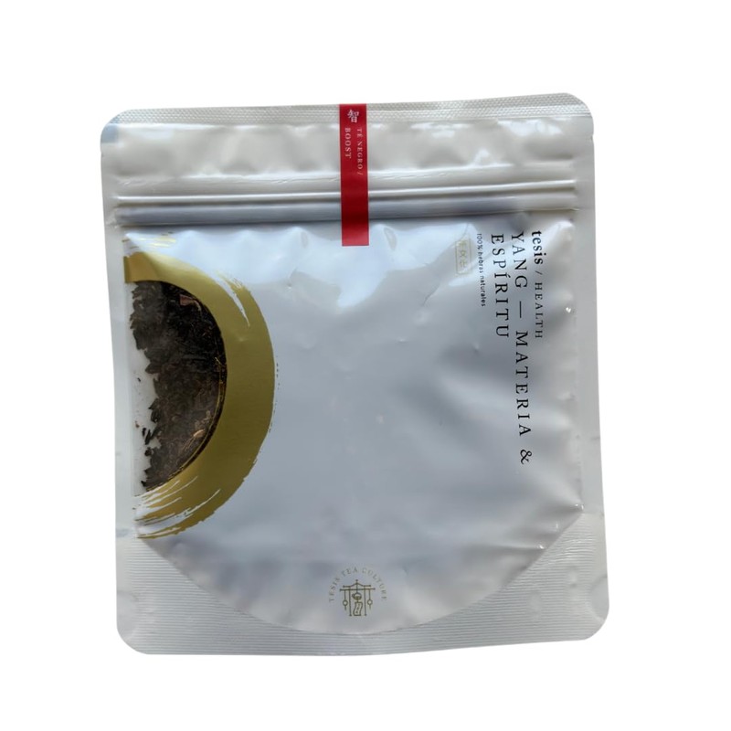 TESIS TÉ NEGRO PURO EN HEBRA CON PIMIENTA, CANELA Y