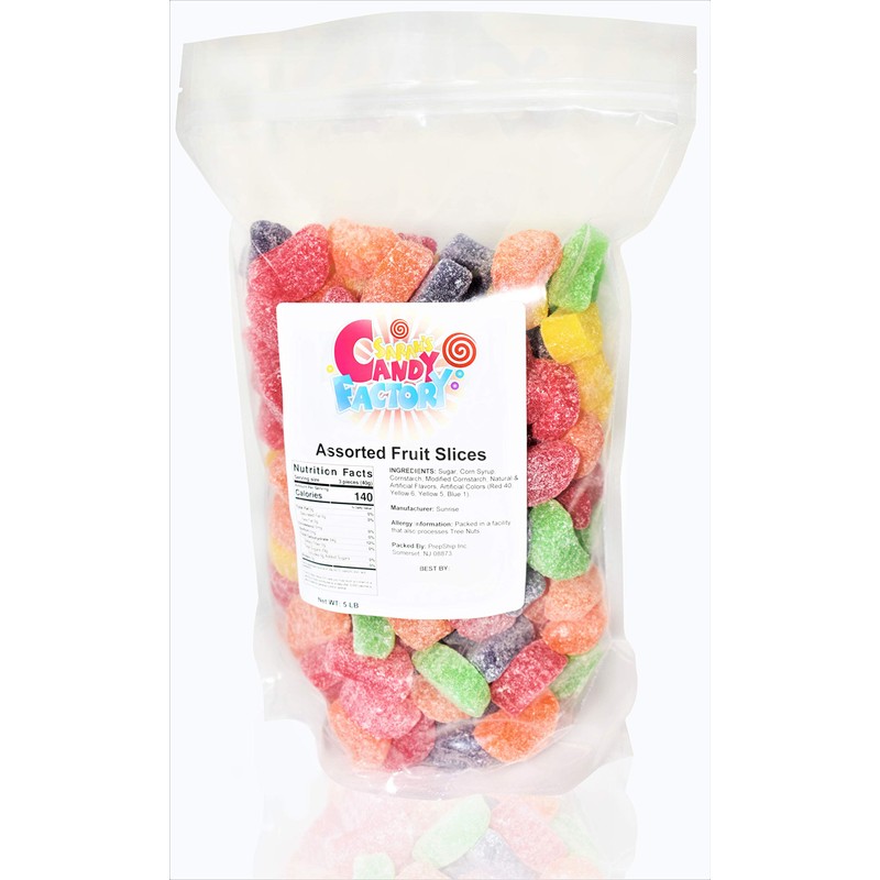 Sarah's Candy Factory Assorted Fruit Slice (5 Lbs in Bag)