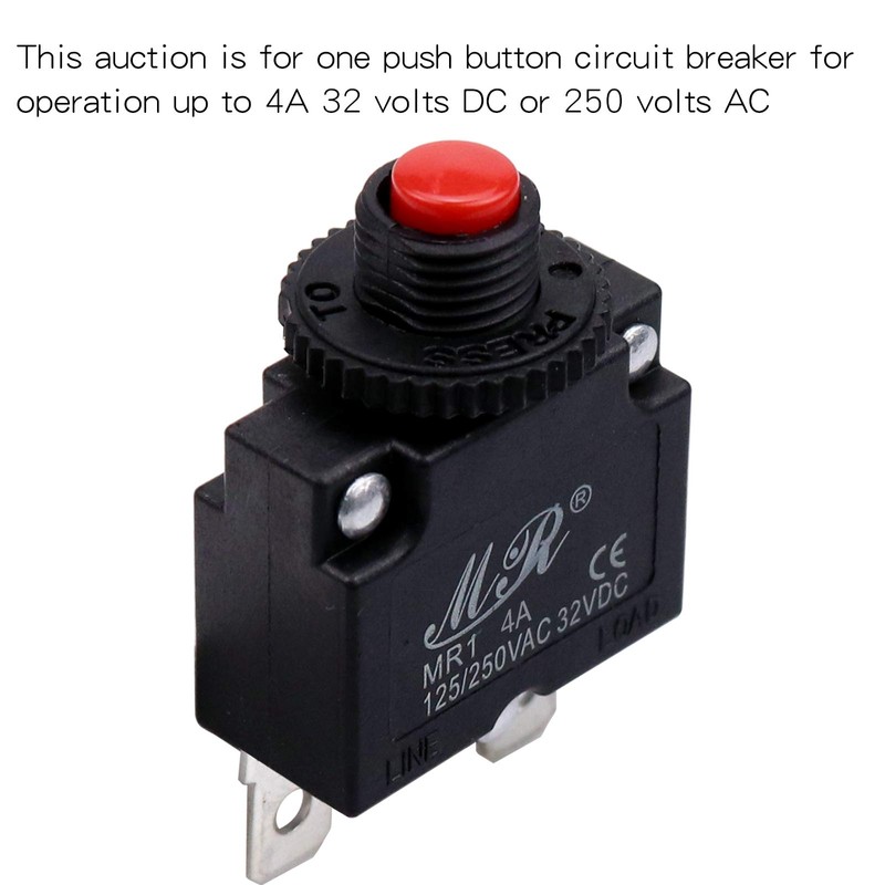 RKURCK 4 Amps Thermal Circuit Breakers 125/250V AC 32V DC