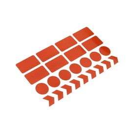 Motoforti 24pcs Orange Reflective Stickers Tape Waterproof Decals for Car Bike Long-lasting