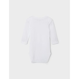 NAME IT Pack of 3 long-sleeved baby bodysuits made of organic cotton, Mesa Rose