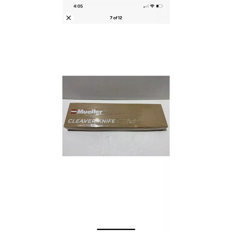 Mueller 7" Vegetable Cleaver Knife. Model WD-77