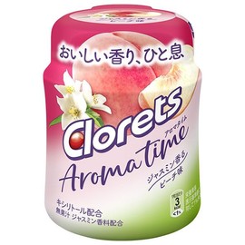 Mondelez Japan Clolets Aroma Time Jasmine Scented Peach Flavor Bottle, 4.2 oz (121 g) x 6 Packs