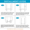 Solid Blackout Curtain Energy Efficient Tie Up Shades -Rod Pocket