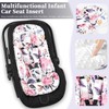 GFU Infant Car Seat Insert with 3 Strap Covers, 3