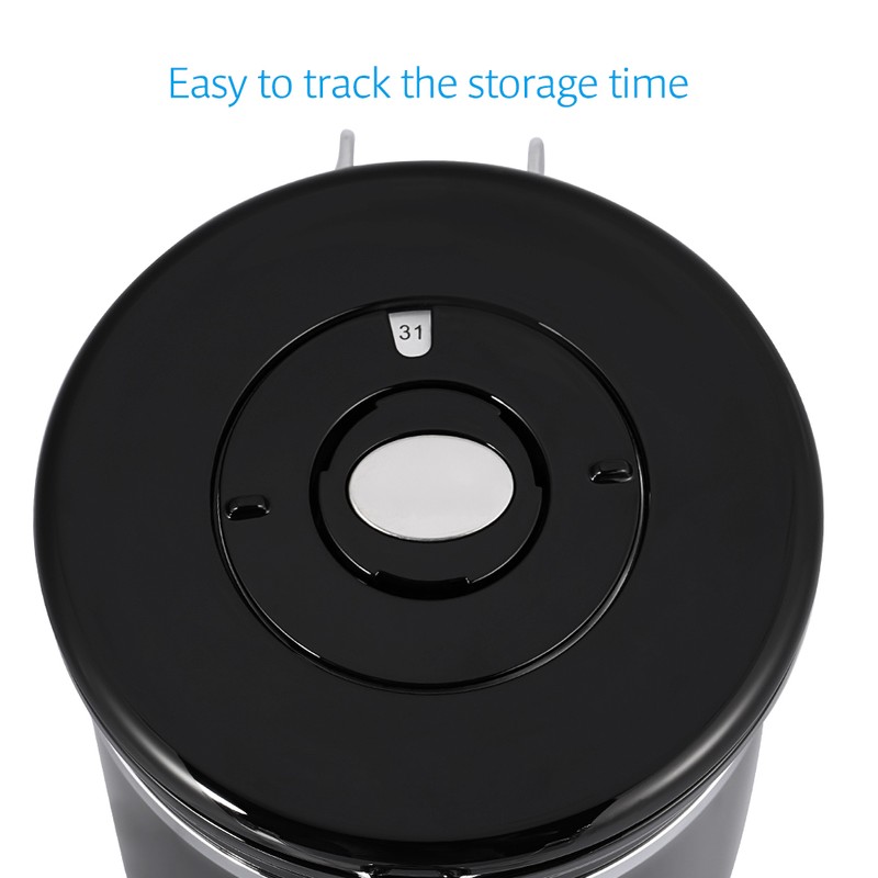 1.5L 304 Stainless Steel Airtight Coffee Beans Container Storage Canister