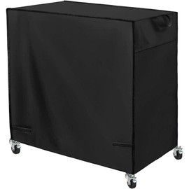 Patio Cooler Cart Cover Fits for Most 80 Quart Rolling Cooler Cart, Waterproof Patio Ice Chest Protective Covers for Outdoor Bar Cart, 33L X 19W X31H in - Color: black, Size: Fits for 80 Quart Cooler Cart