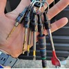 Bit Holder Keychain, 6 Pcs 1/4 Inch Aluminum Alloy Hex
