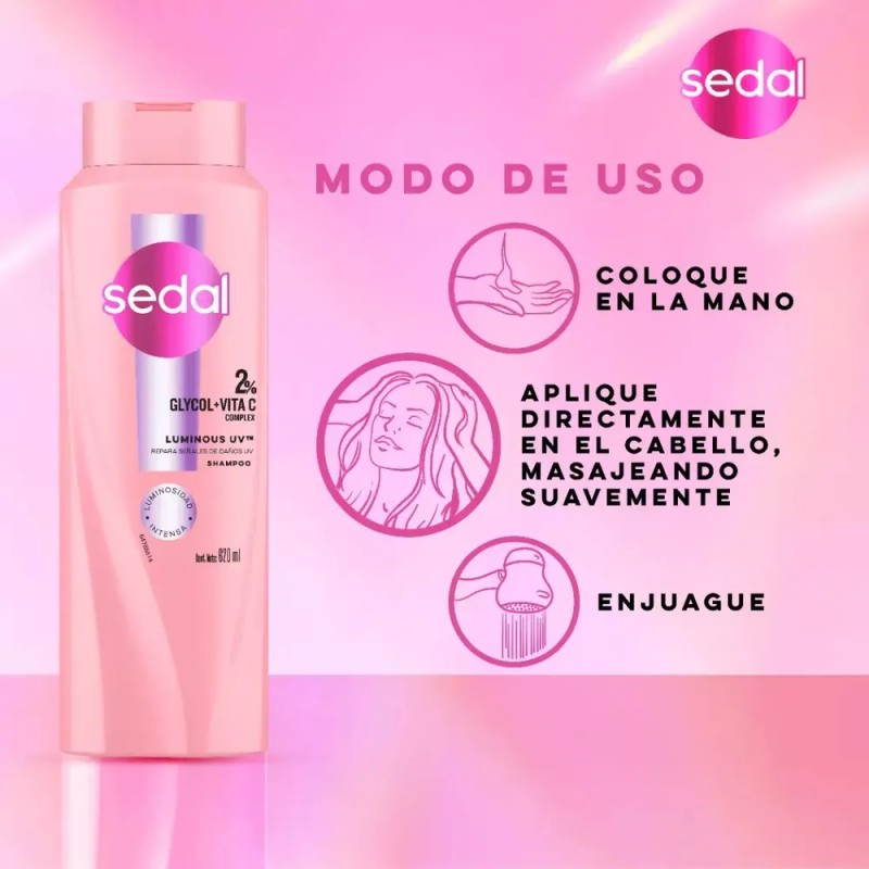 Shampoo Luminous UV 620 ml Sedal