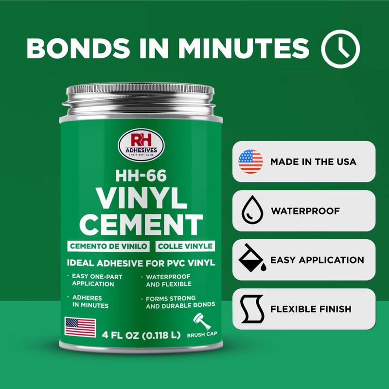 HH-66 Vinyl Cement, 4 oz. can - Vinyl Adhesive, Cement