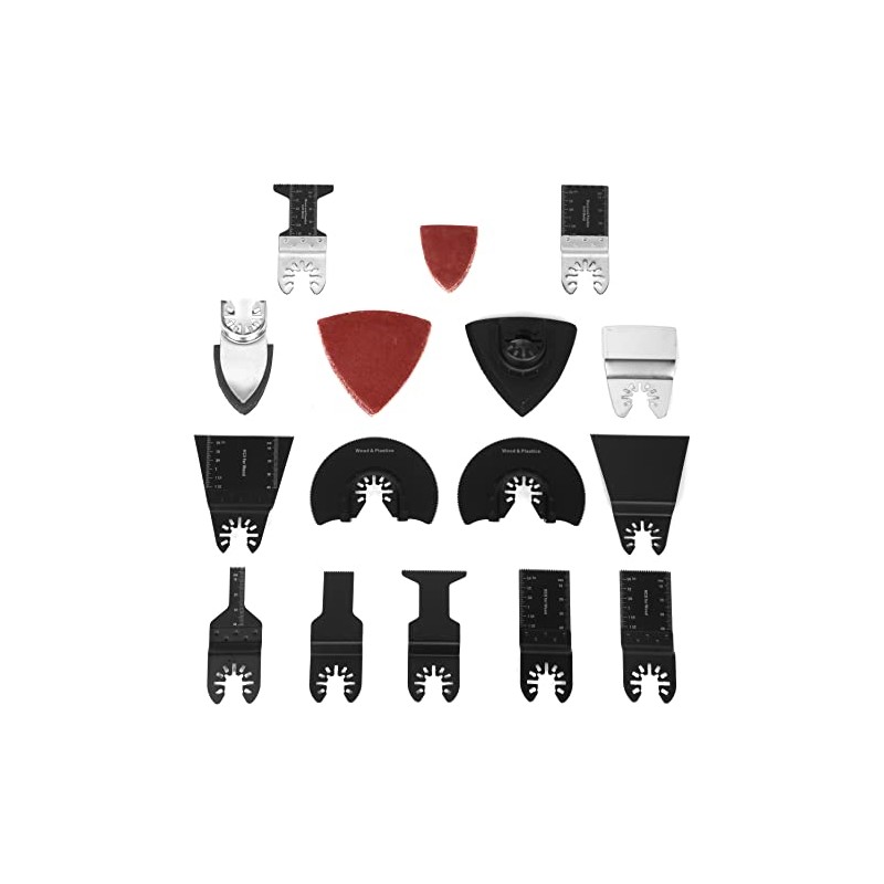 WEN MTB014 34-Piece Oscillating Multi-Tool Accessory Set with HCS Blades,