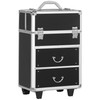 Udorich Rolling Makeup Case for Travel, Large Storage with Lockable